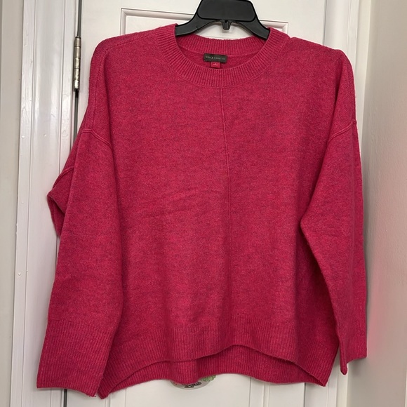 Vince Camuto Oversized Sweater Drop Shoulder Pink Comfy Sweater Women’s Size L - Picture 4 of 14